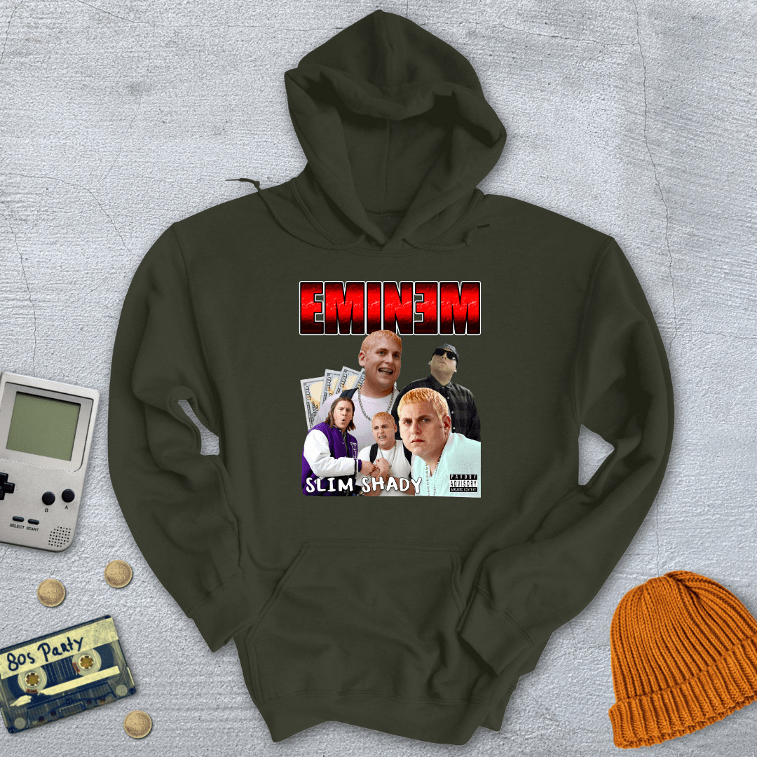 Printify Hoodie Military Green / S Slim Shady - Hoodie