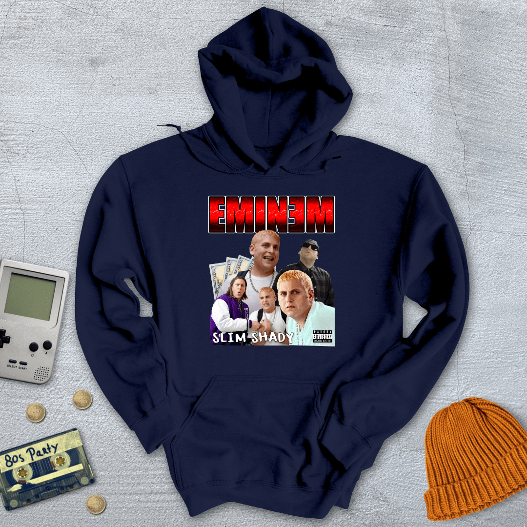Printify Hoodie Navy / S Slim Shady - Hoodie