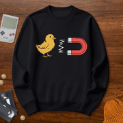 Printify Sweatshirt S / Black Chick Magnet - Sweatshirt