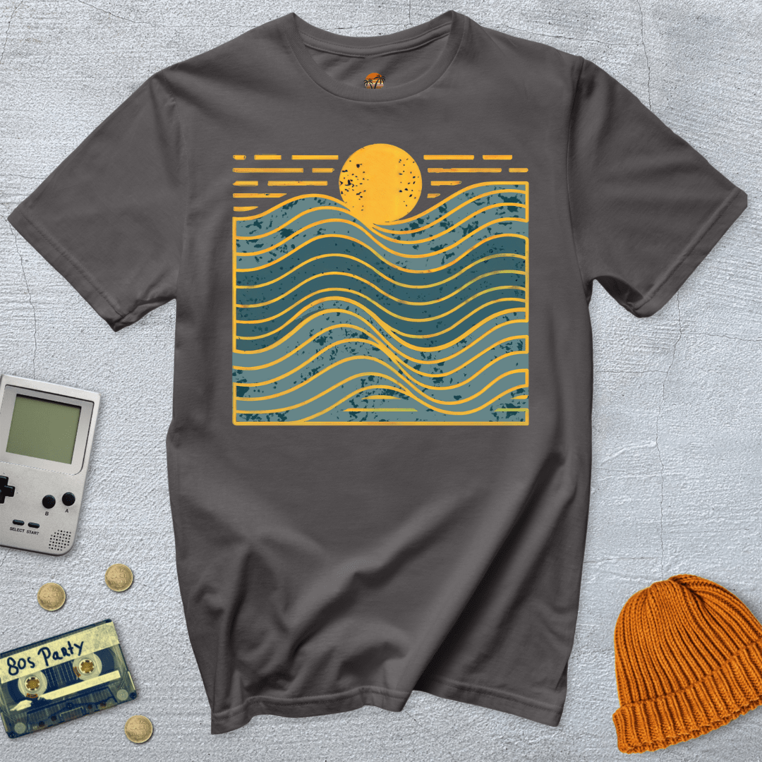 Printify T-Shirt Charcoal / S Wavy Days - Shirt