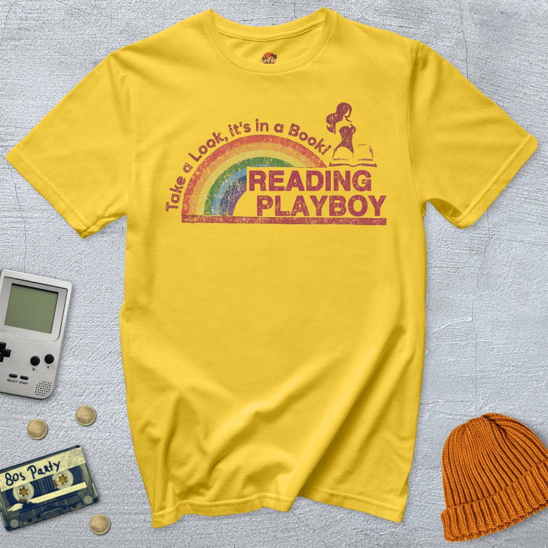 Printify T-Shirt Daisy / S Reading Playboy - Shirt