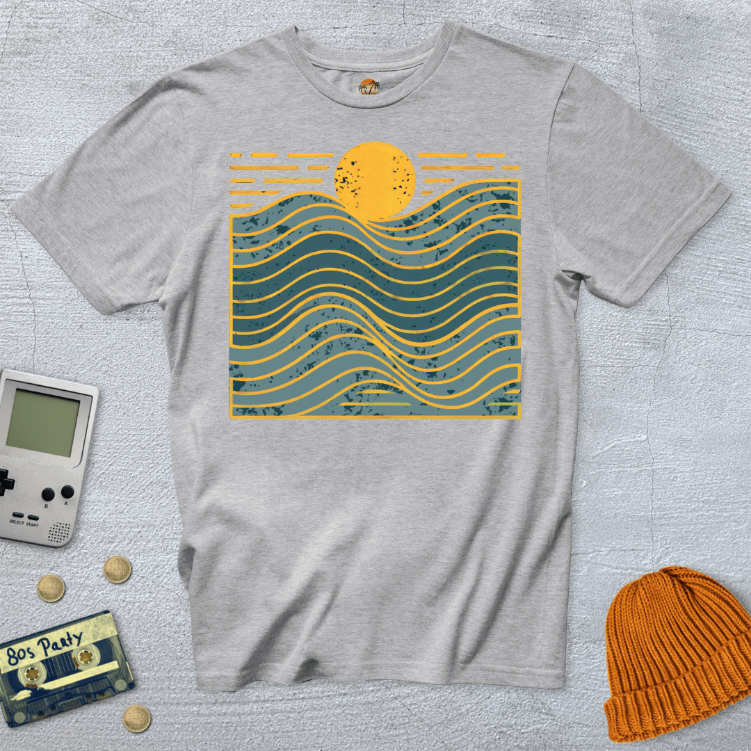 Printify T-Shirt Ice Grey / S Wavy Days - Shirt