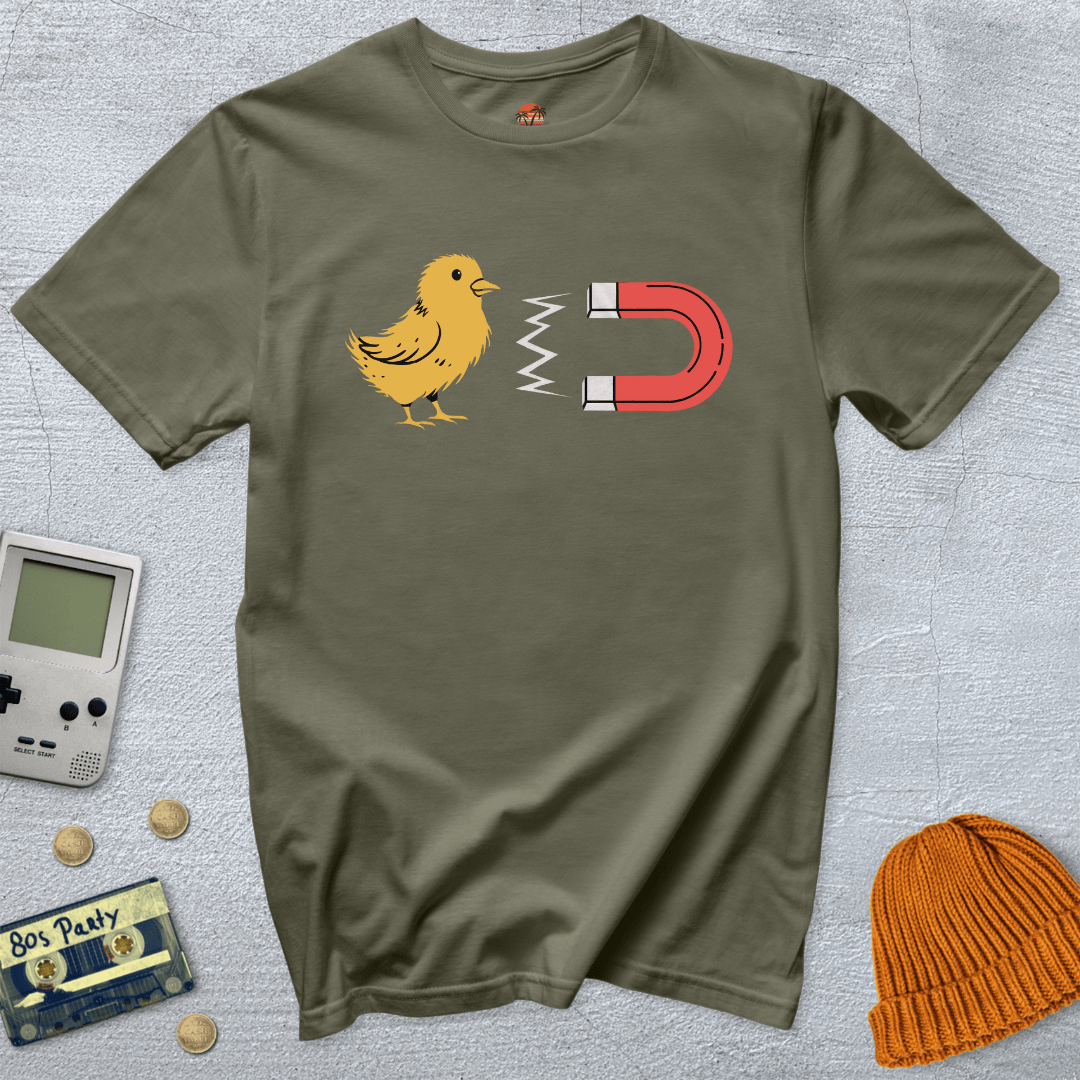 Printify T-Shirt Military Green / S Chick Magnet - Shirt