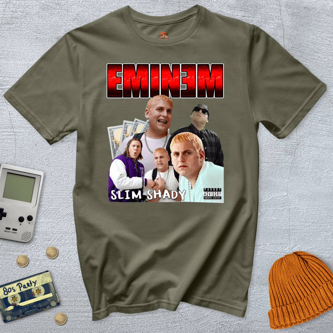 Printify T-Shirt Military Green / S Slim Shady - Shirt