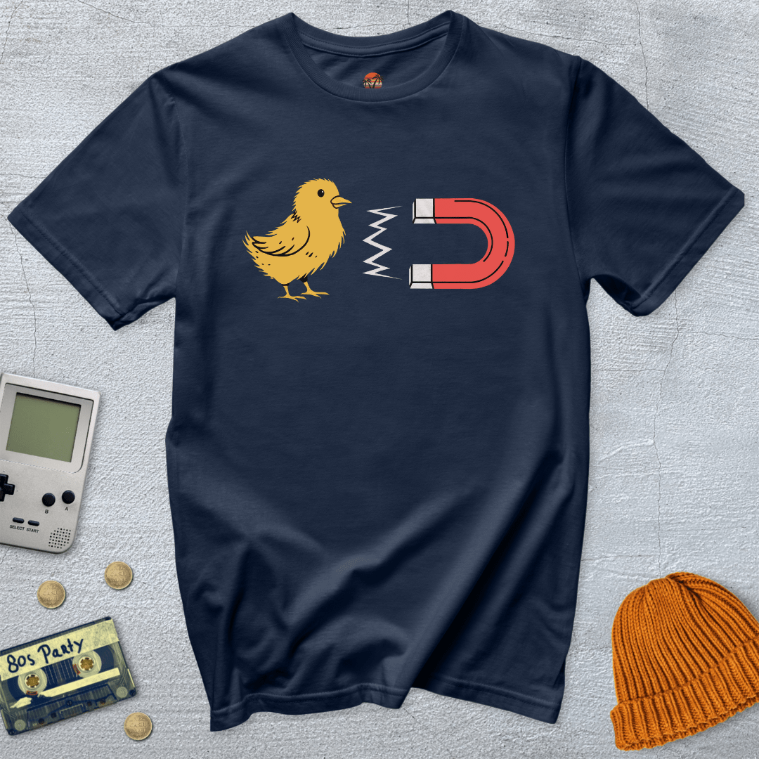 Printify T-Shirt Navy / S Chick Magnet - Shirt