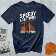 Printify T-Shirt Navy / S Speedy Erections - Shirt