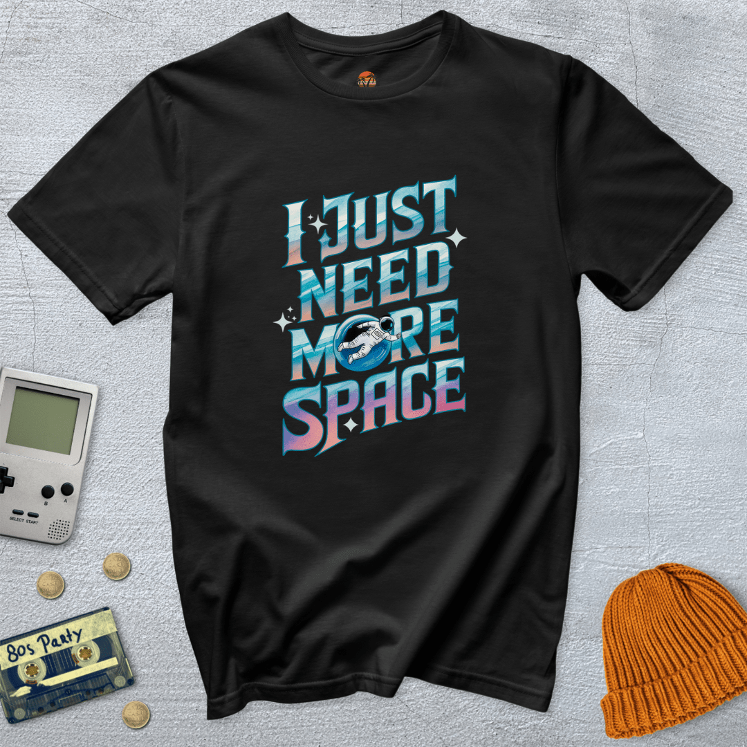 Printify T-Shirts Black / S More Space - Shirt