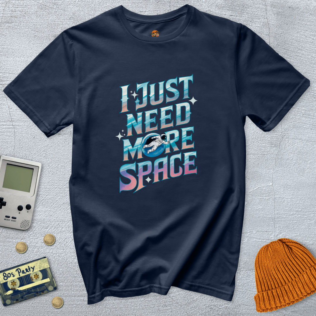 Printify T-Shirts Navy / S More Space - Shirt