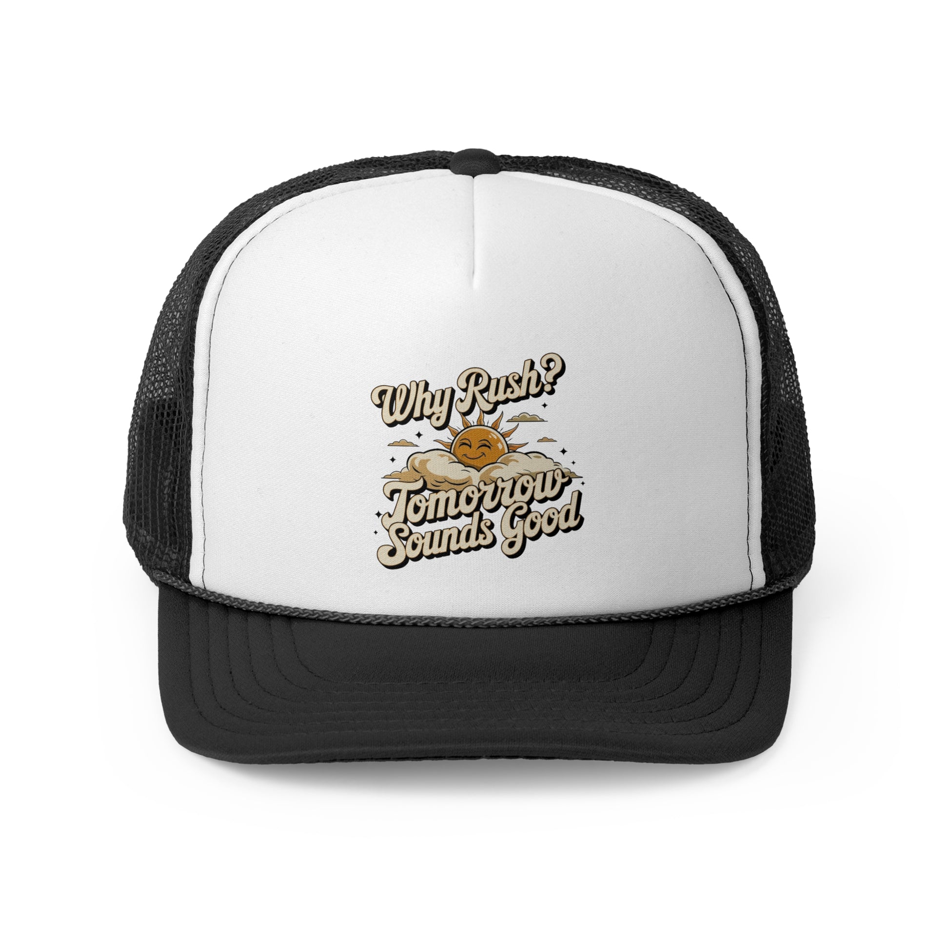 Why Rush - Retro Trucker Cap - Throwback Paradise