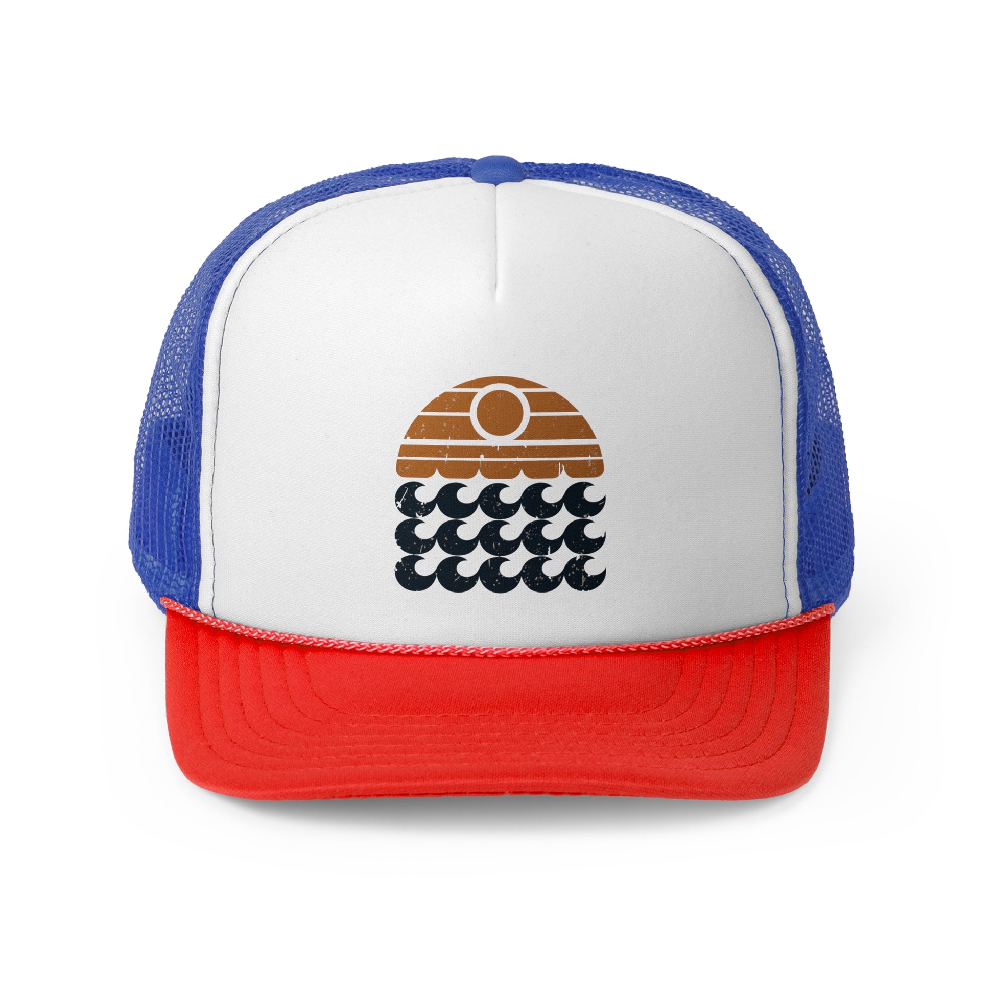 Sunset Swell - Retro Trucker Cap - Throwback Paradise