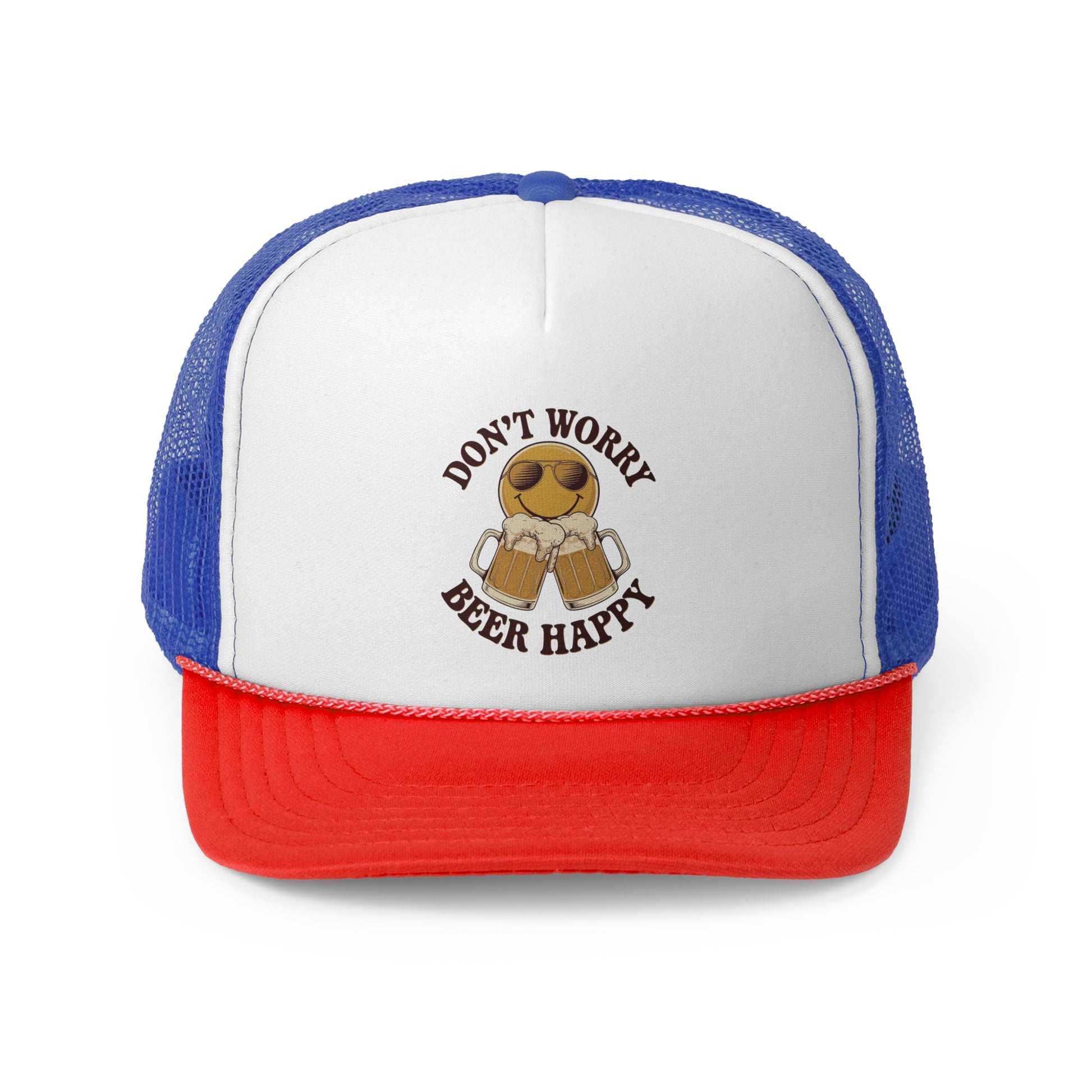 Beer Happy - Retro Trucker Cap - Throwback Paradise