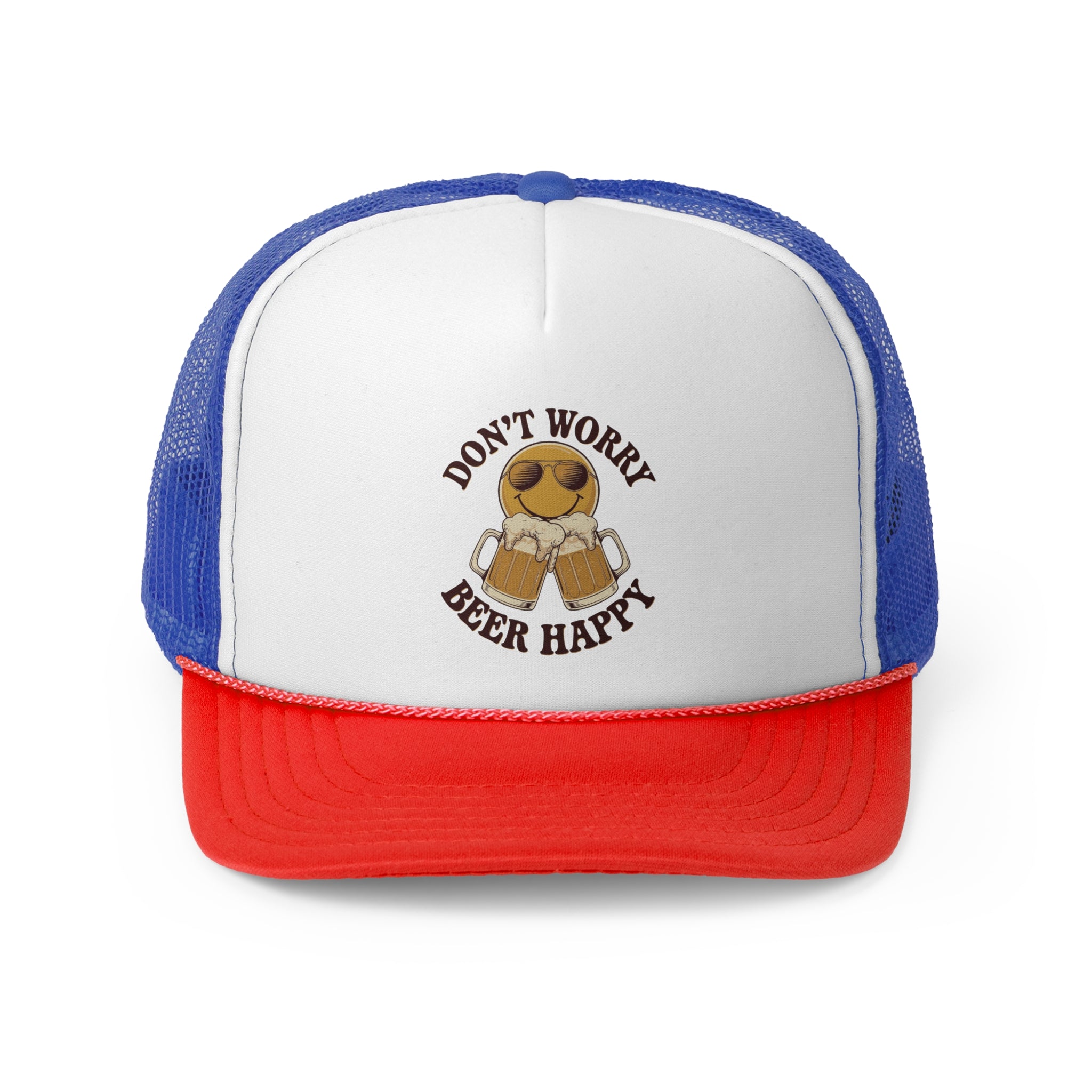 Beer Happy - Retro Trucker Cap - Throwback Paradise