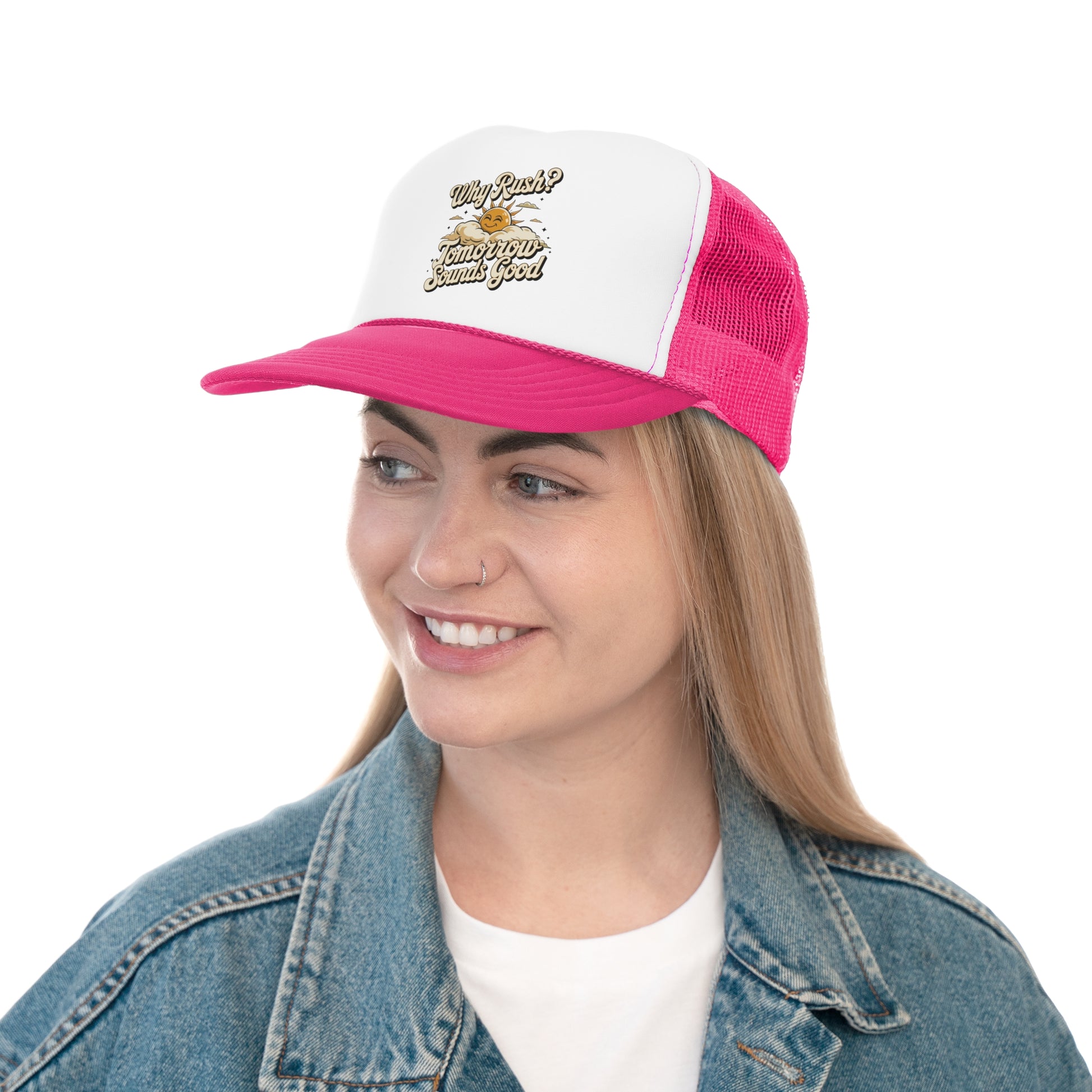 Why Rush - Retro Trucker Cap - Throwback Paradise