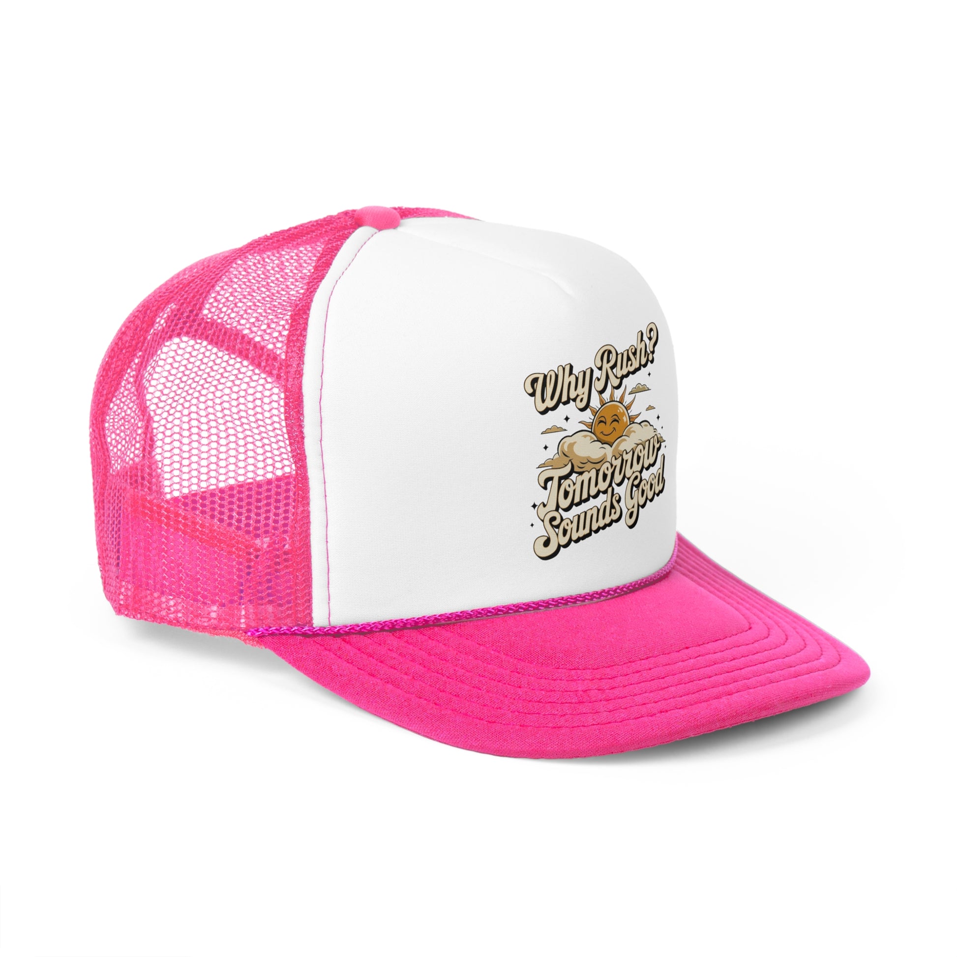 Why Rush - Retro Trucker Cap - Throwback Paradise