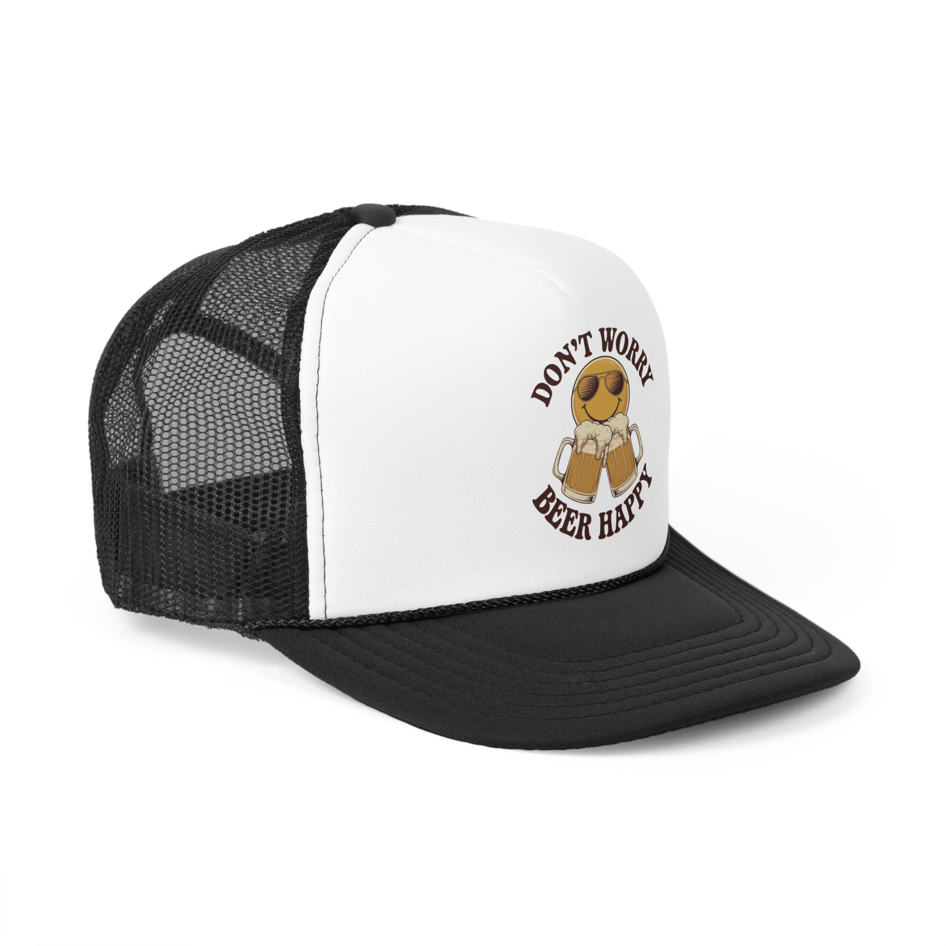 Beer Happy - Retro Trucker Cap - Throwback Paradise