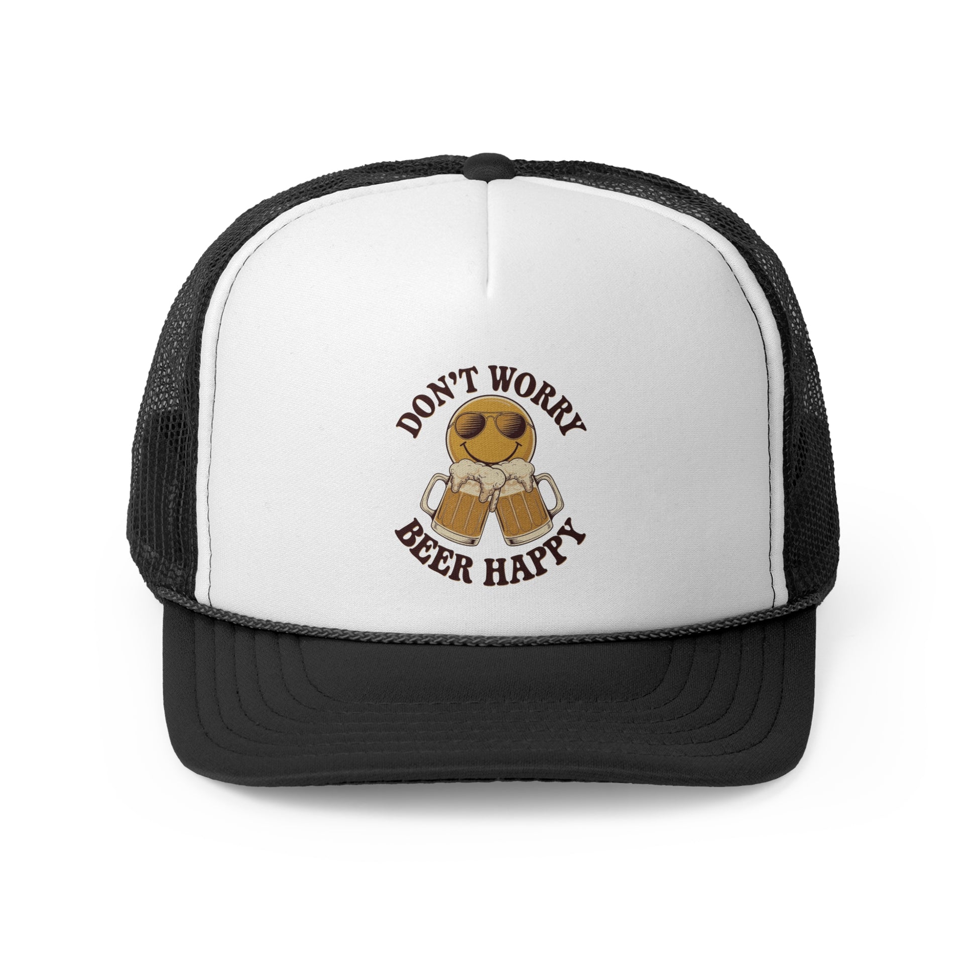 Beer Happy - Retro Trucker Cap - Throwback Paradise