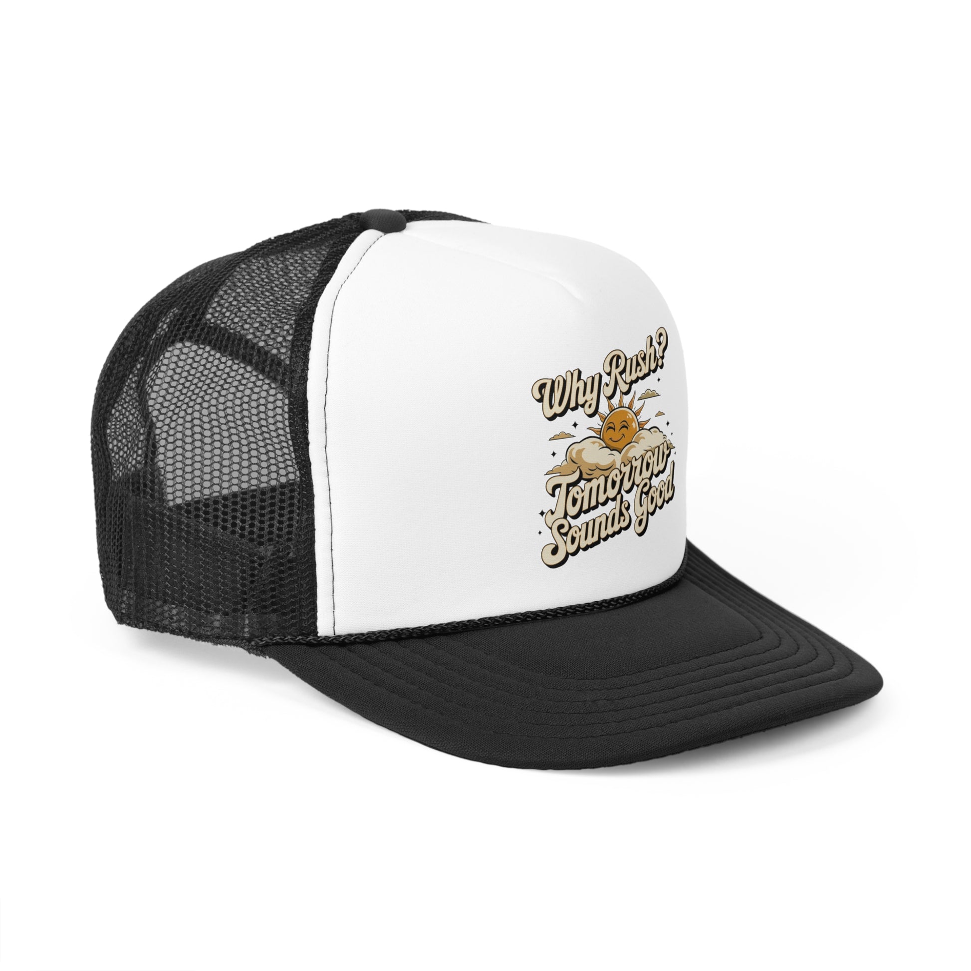 Why Rush - Retro Trucker Cap - Throwback Paradise