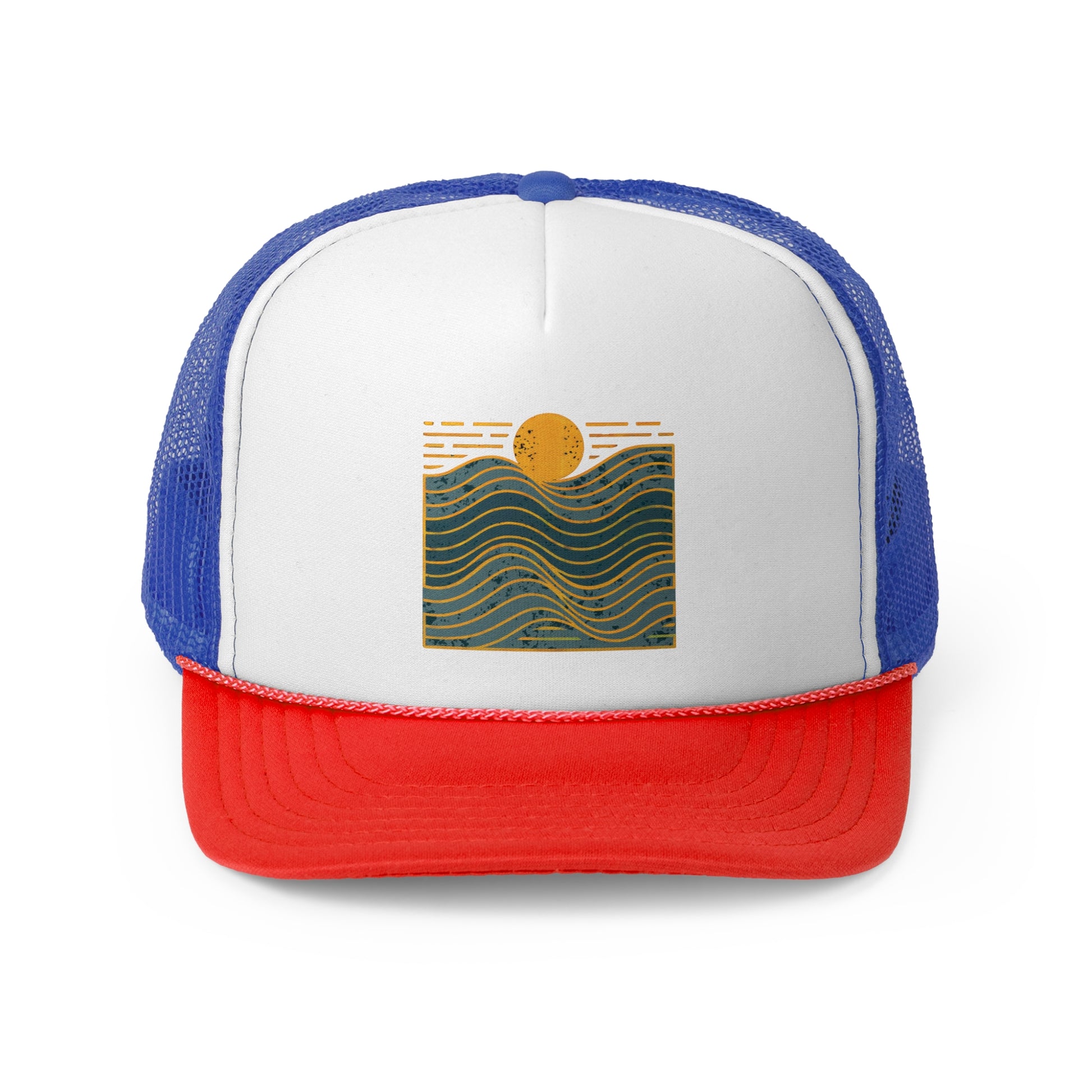 Golden Waves - Retro Trucker Cap - Throwback Paradise