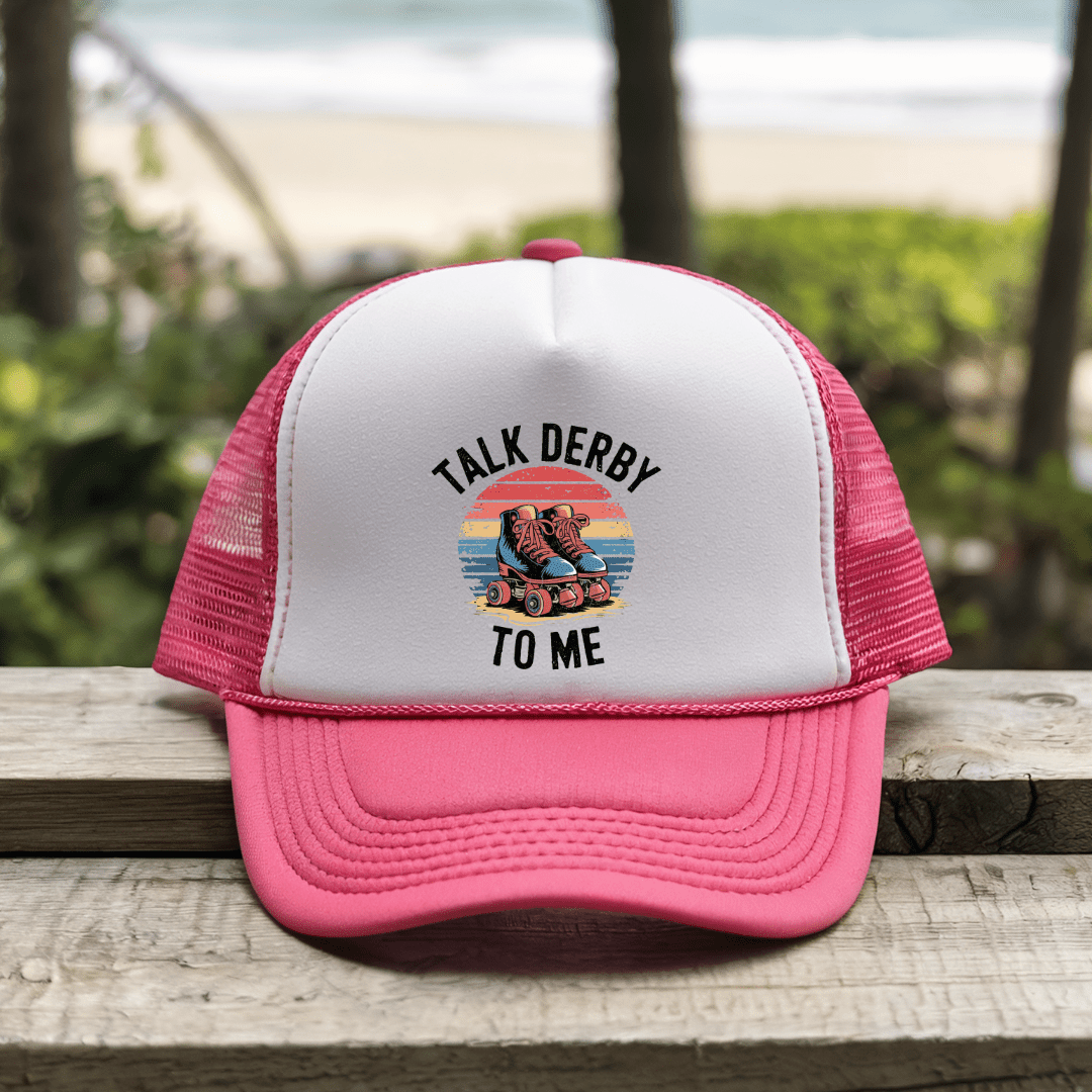 Talk Derby - Trucker Hat - Throwback Paradise
