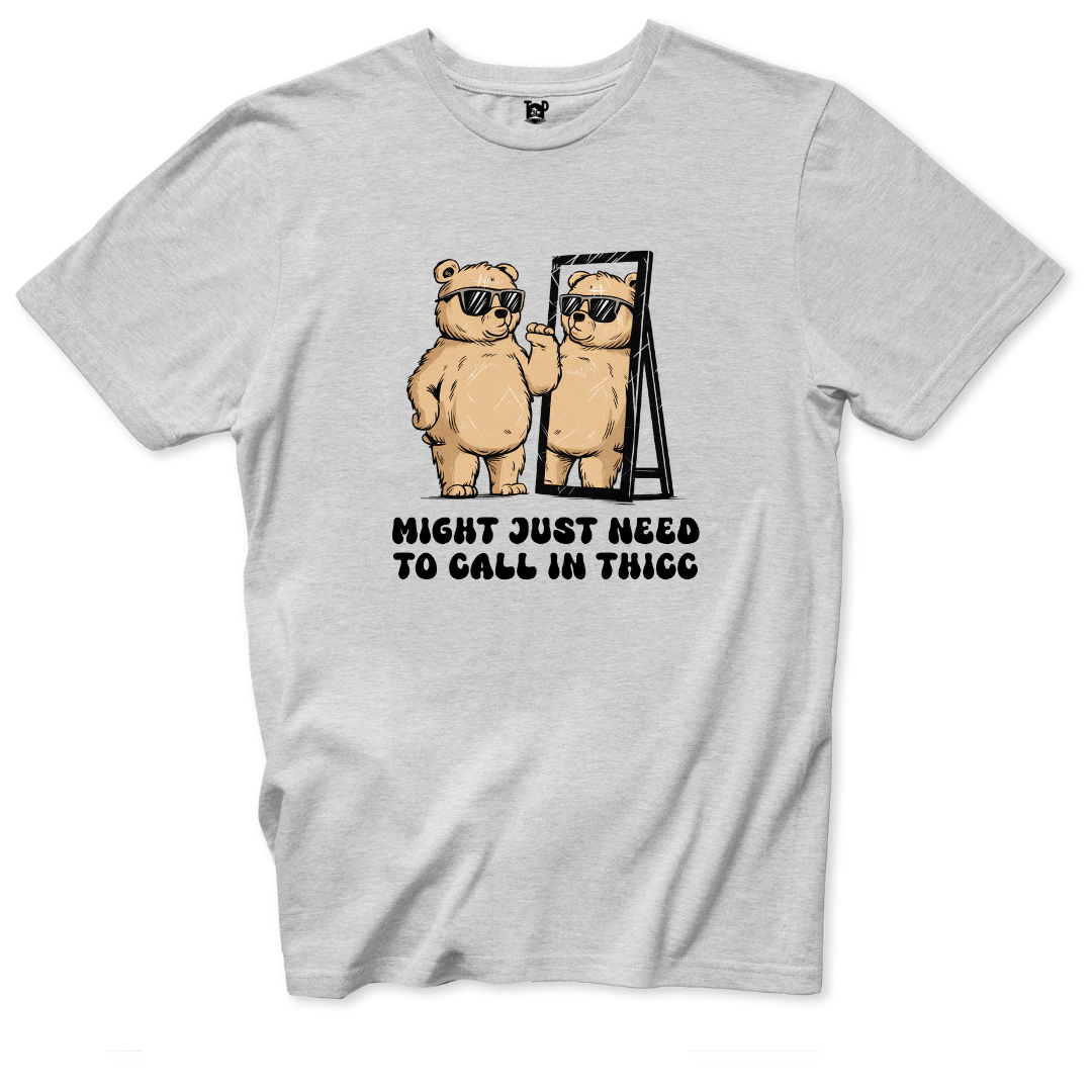 Call in thicc t-shirt - Throwback Paradise #