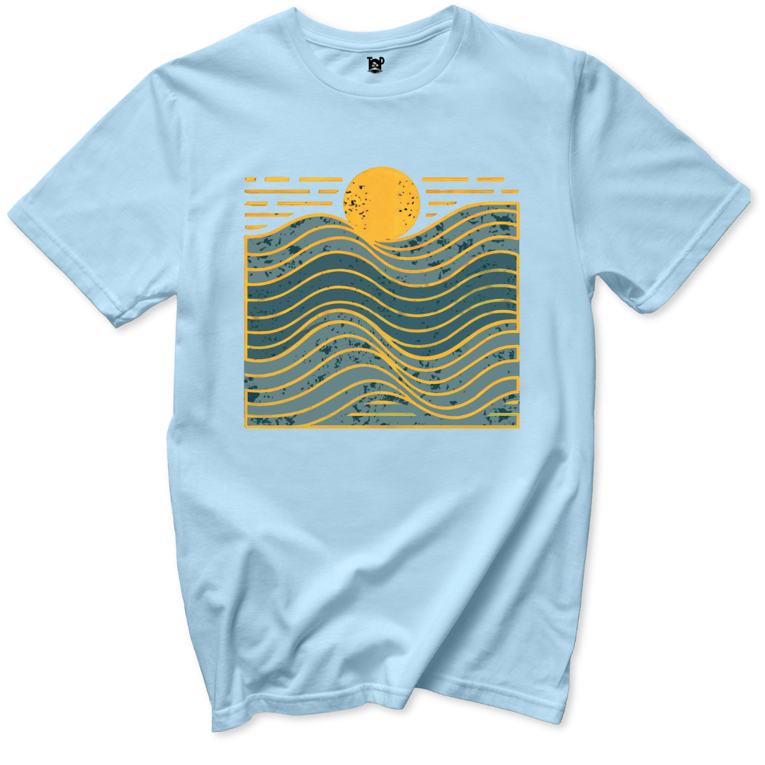 Golden Waves T-Shirt - Throwback Paradise