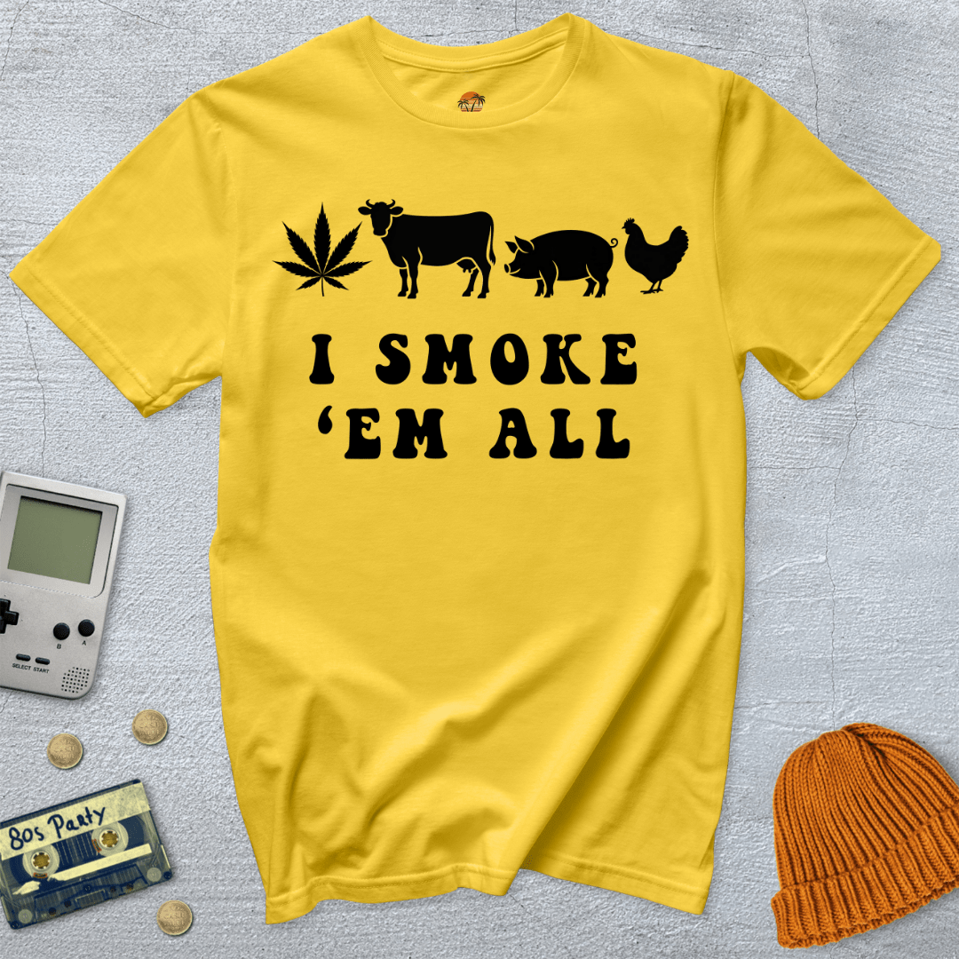 Smoke em all - Shirt - Throwback Paradise