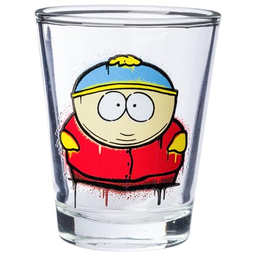 Silver Buffalo Nickelodeon Retro Featuring Rocko, Angelica, Stimpy, and Arnold 4 Pack Mini Glass Set, 1.5 Ounces - Throwback Paradise
