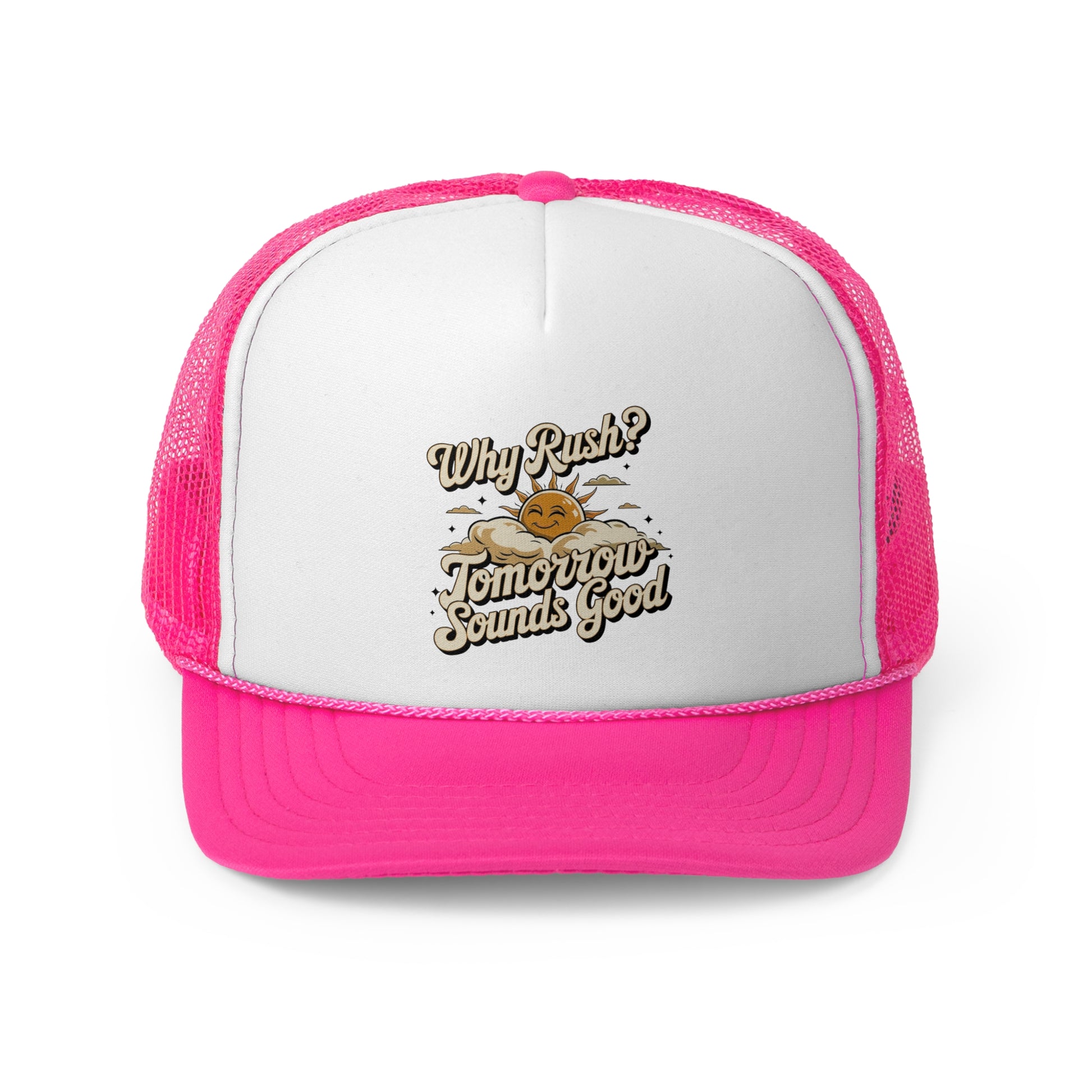 Why Rush - Retro Trucker Cap - Throwback Paradise