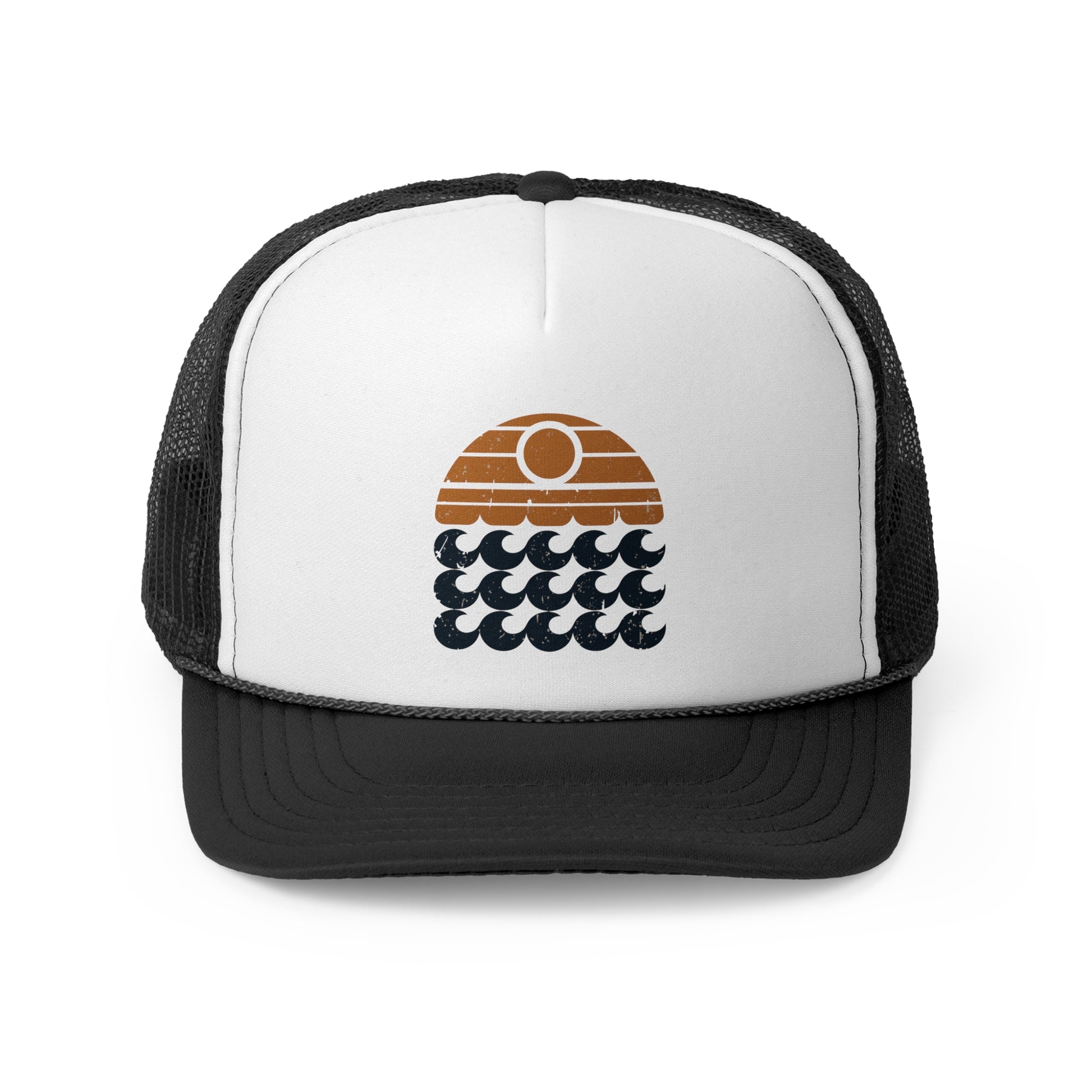 Sunset Swell - Retro Trucker Cap - Throwback Paradise