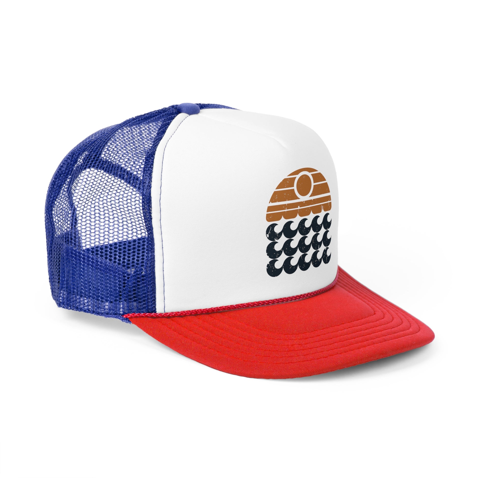 Sunset Swell - Retro Trucker Cap - Throwback Paradise