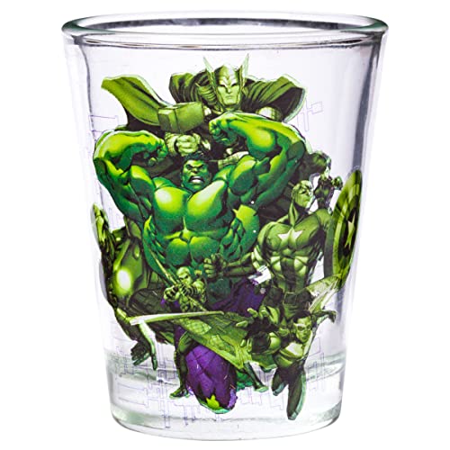 Silver Buffalo Nickelodeon Retro Featuring Rocko, Angelica, Stimpy, and Arnold 4 Pack Mini Glass Set, 1.5 Ounces - Throwback Paradise