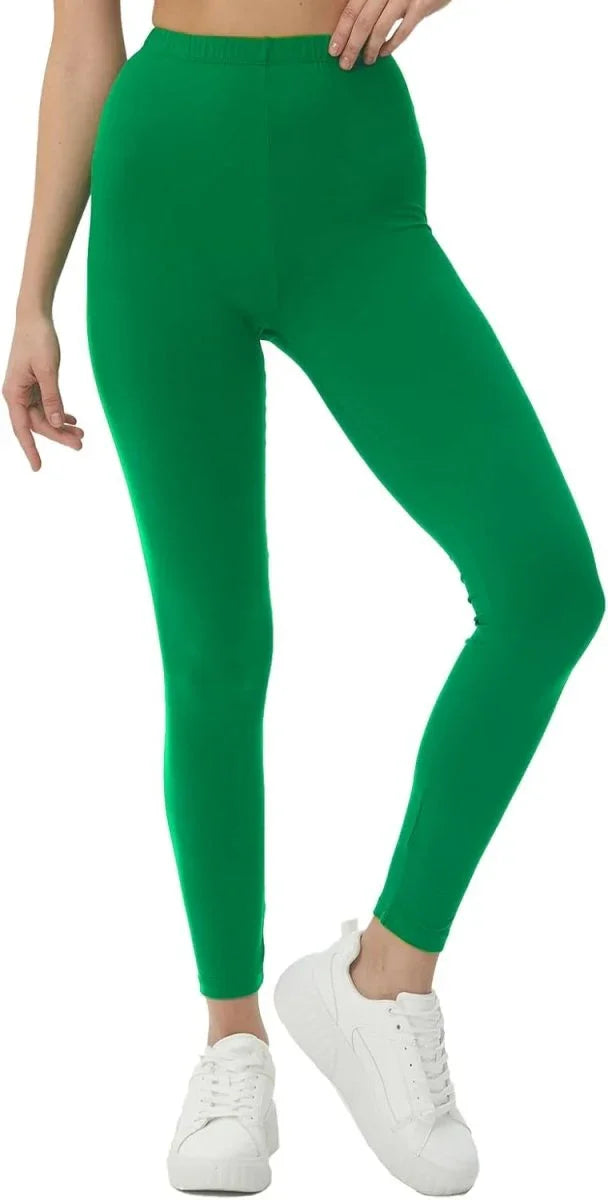 sissycos Women's 80s Leggings Neon Artistic Splash Printed Buttery Soft Stretchy Pants - Throwback Paradise