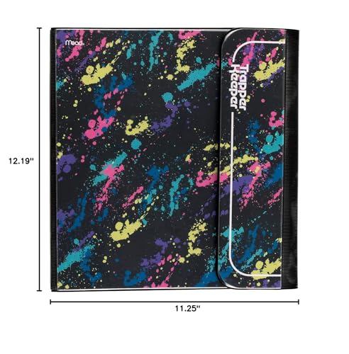 Mead Trapper Keeper Binder, Retro Design, 1 Inch Binder with Folders and Pockets, Holds 8 - 1/2" x 11" Paper, Shapes (260038CQ1 - ECM) - Throwback Paradise