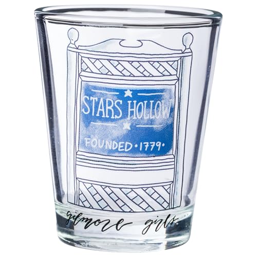 Silver Buffalo Nickelodeon Retro Featuring Rocko, Angelica, Stimpy, and Arnold 4 Pack Mini Glass Set, 1.5 Ounces - Throwback Paradise