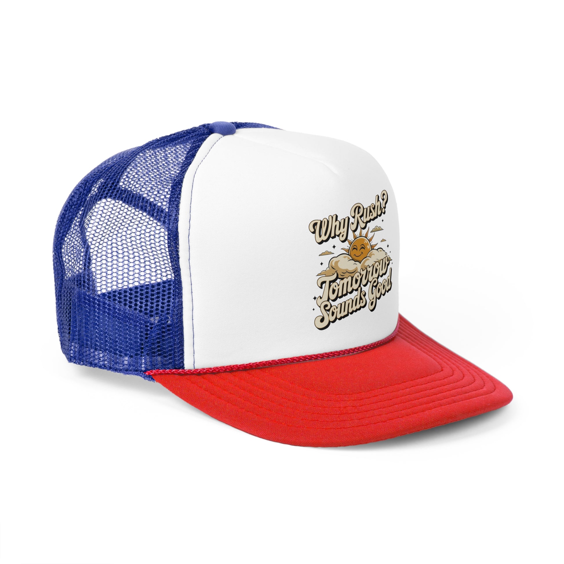 Why Rush - Retro Trucker Cap - Throwback Paradise