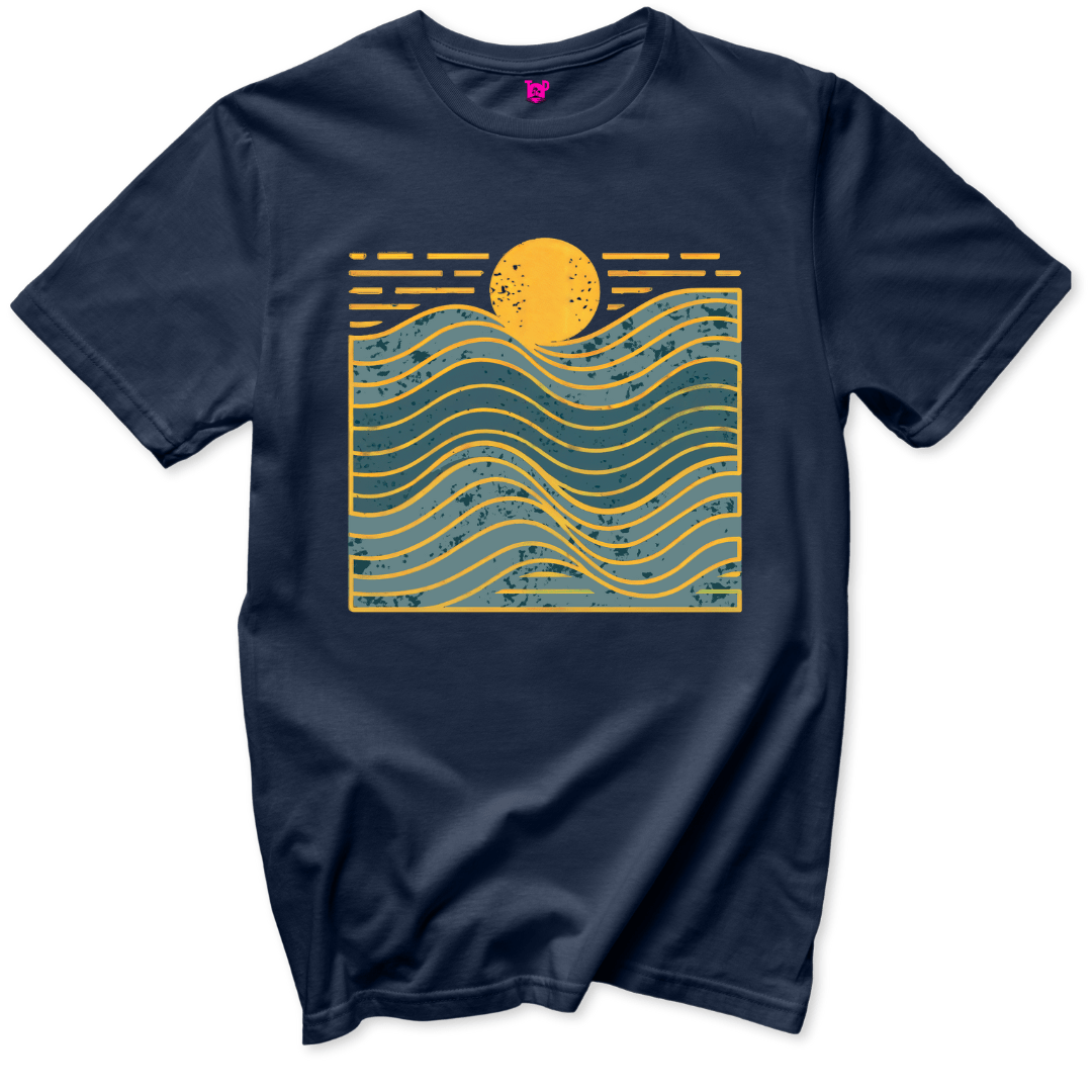 Golden Waves T-Shirt - Throwback Paradise