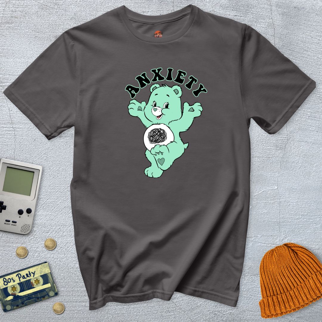 Anxiety Bear T-Shirt - Throwback Paradise
