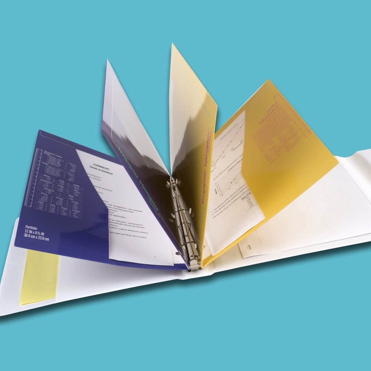 Mead Trapper Keeper Binder, Retro Design, 1 Inch Binder with Folders and Pockets, Holds 8 - 1/2" x 11" Paper, Shapes (260038CQ1 - ECM) - Throwback Paradise