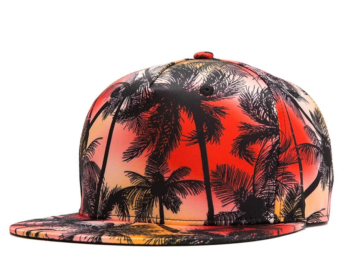 Quanhaigou Snapback Hat for Men Women,Hip Hop Style Colorful Flat Bill Hats Teens Adjustable Baseball Cap - Throwback Paradise