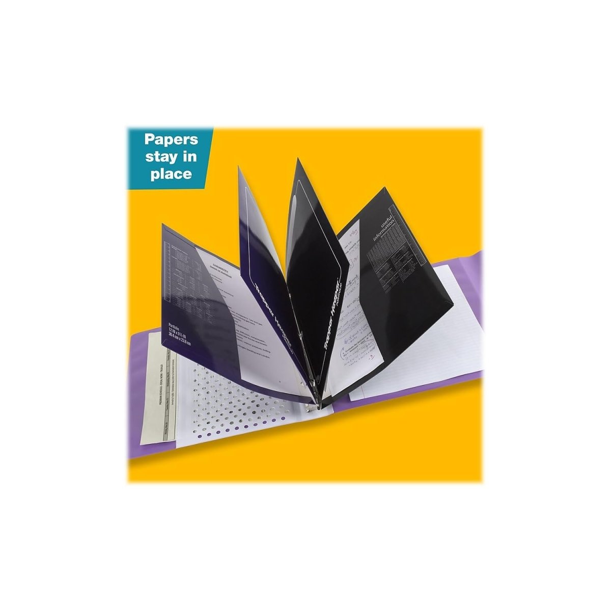 Mead Trapper Keeper Binder, Retro Design, 1 Inch Binder with Folders and Pockets, Holds 8 - 1/2" x 11" Paper, Shapes (260038CQ1 - ECM) - Throwback Paradise