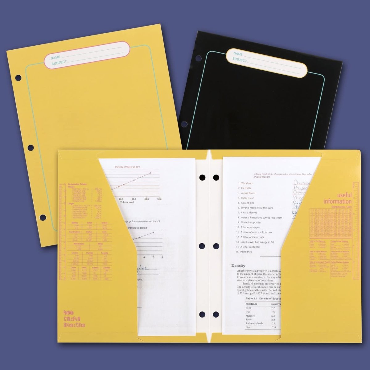 Mead Trapper Keeper Binder, Retro Design, 1 Inch Binder with Folders and Pockets, Holds 8 - 1/2" x 11" Paper, Shapes (260038CQ1 - ECM) - Throwback Paradise