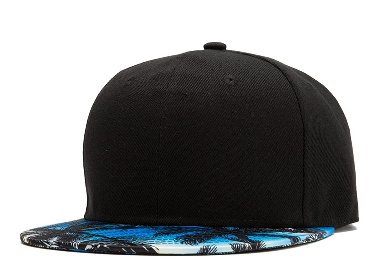 Quanhaigou Snapback Hat for Men Women,Hip Hop Style Colorful Flat Bill Hats Teens Adjustable Baseball Cap - Throwback Paradise