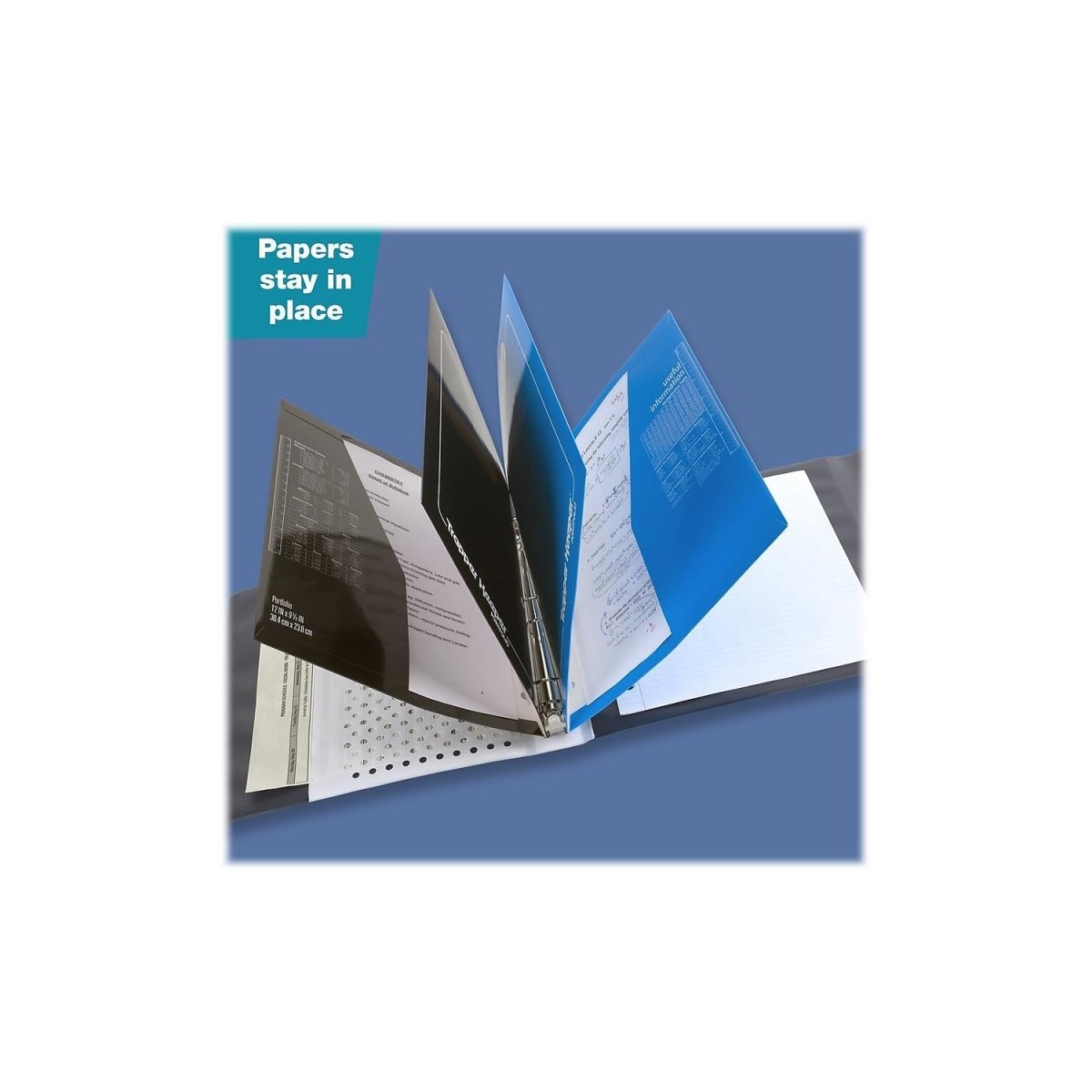 Mead Trapper Keeper Binder, Retro Design, 1 Inch Binder with Folders and Pockets, Holds 8 - 1/2" x 11" Paper, Shapes (260038CQ1 - ECM) - Throwback Paradise