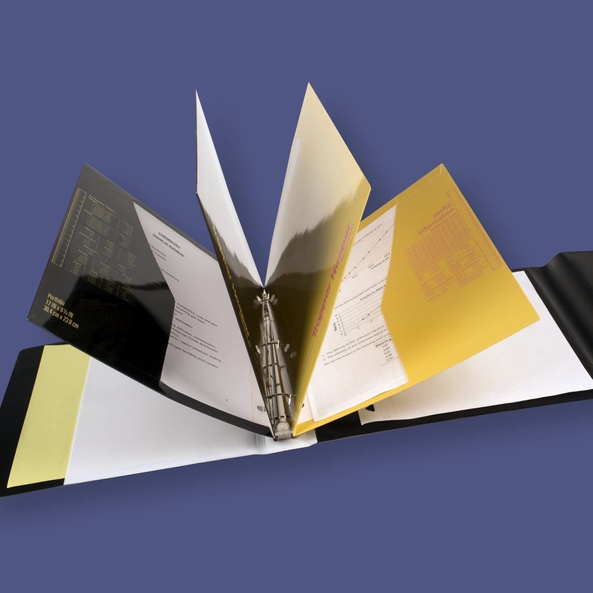 Mead Trapper Keeper Binder, Retro Design, 1 Inch Binder with Folders and Pockets, Holds 8 - 1/2" x 11" Paper, Shapes (260038CQ1 - ECM) - Throwback Paradise