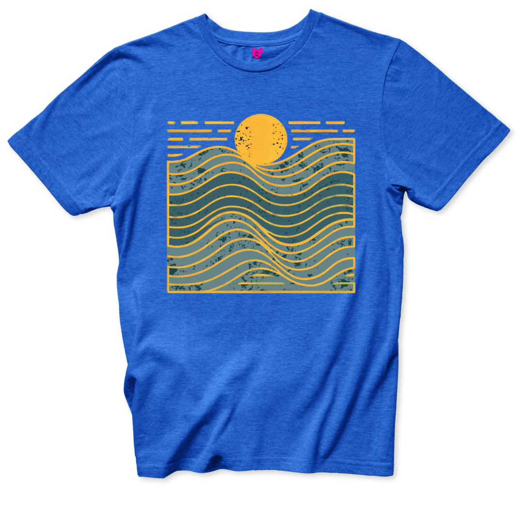 Golden Waves T-Shirt - Throwback Paradise