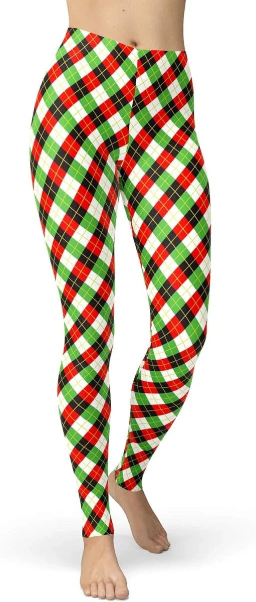 sissycos Women's 80s Leggings Neon Artistic Splash Printed Buttery Soft Stretchy Pants - Throwback Paradise