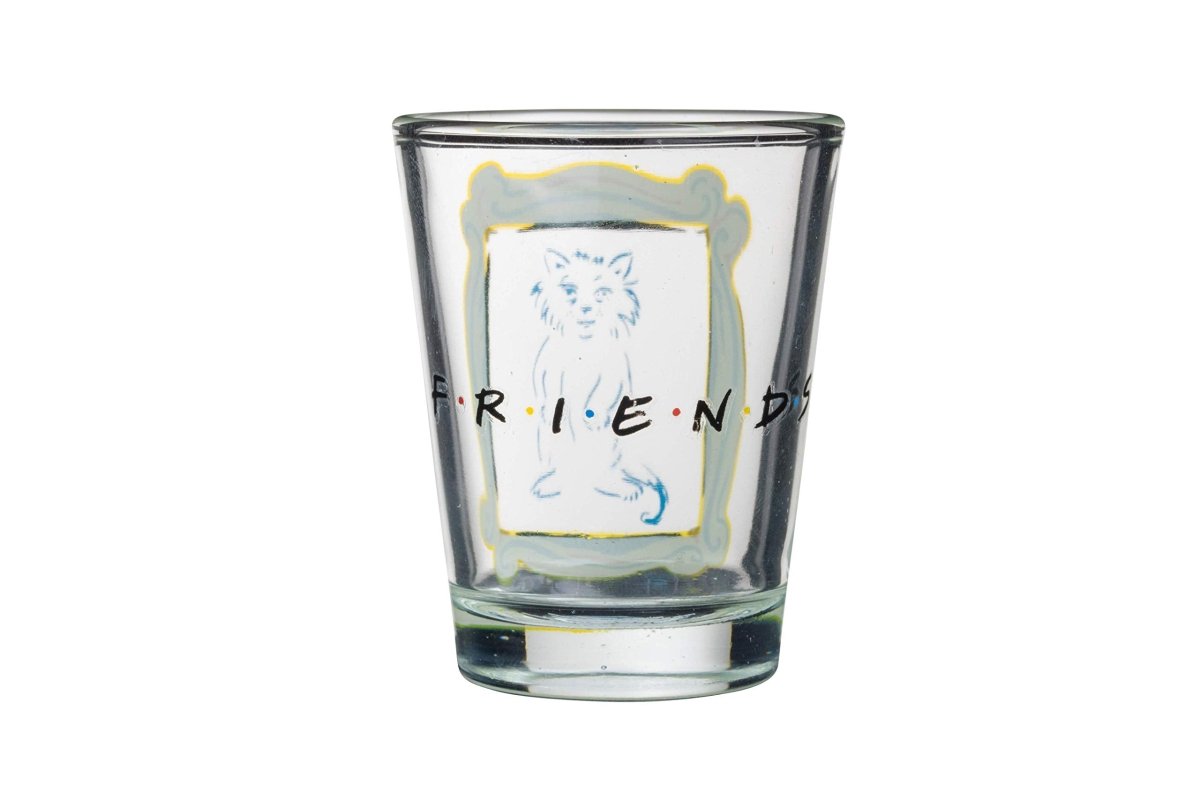 Silver Buffalo Nickelodeon Retro Featuring Rocko, Angelica, Stimpy, and Arnold 4 Pack Mini Glass Set, 1.5 Ounces - Throwback Paradise