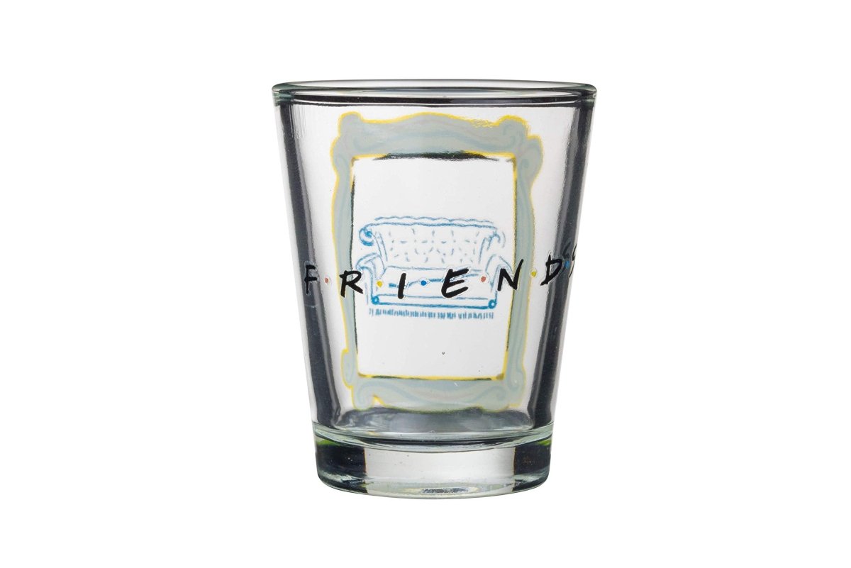 Silver Buffalo Nickelodeon Retro Featuring Rocko, Angelica, Stimpy, and Arnold 4 Pack Mini Glass Set, 1.5 Ounces - Throwback Paradise