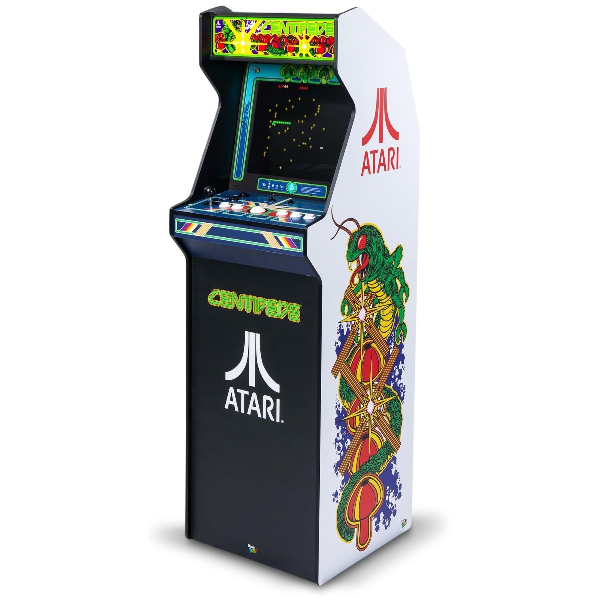 Arcade Classics - Atari Centipede Ultra Series Game Machine, 40 Games, 17" Liquid Crystal Screen - Indoor Cabinet, Retro, Gaming Console, Basement Decoration, Man Cave - Throwback Paradise