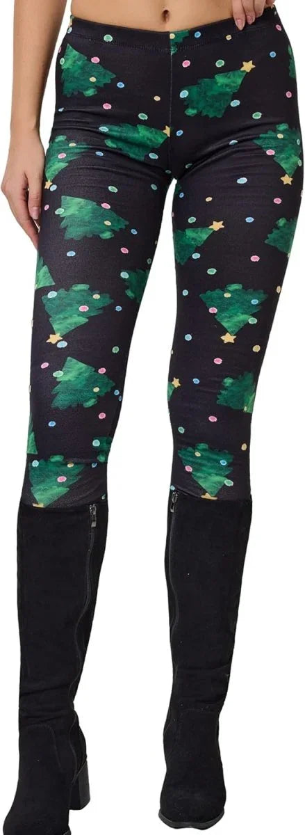 sissycos Women's 80s Leggings Neon Artistic Splash Printed Buttery Soft Stretchy Pants - Throwback Paradise